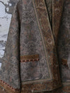 INTO THE EAST 25 Autumn/Winter Moss Green Dark Pattern Tussah Silk Cardigan Jacket ITE-E1DGAW001GR21JK-LV Green